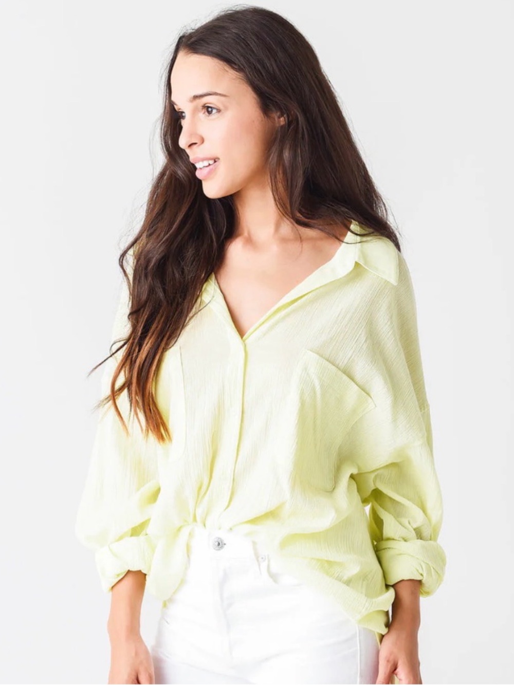 Z Supply Gauzy Cotton “Lalo” Button Up Top in Tropical Sun Size M/L